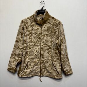 USMC Peckham Size Medium Polartec Fleece Jacket Desert MARPAT Camo C112 -10